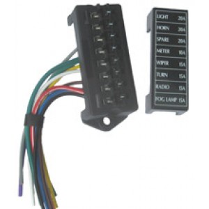 BLADE FUSE BOX 8way WITH LEADS