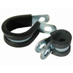 P CLIP 3mm METAL CLAMP RUBBER SLEEVE