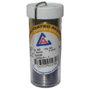 SOLDER 5050 RESIN CORE 1.6mm 40gram